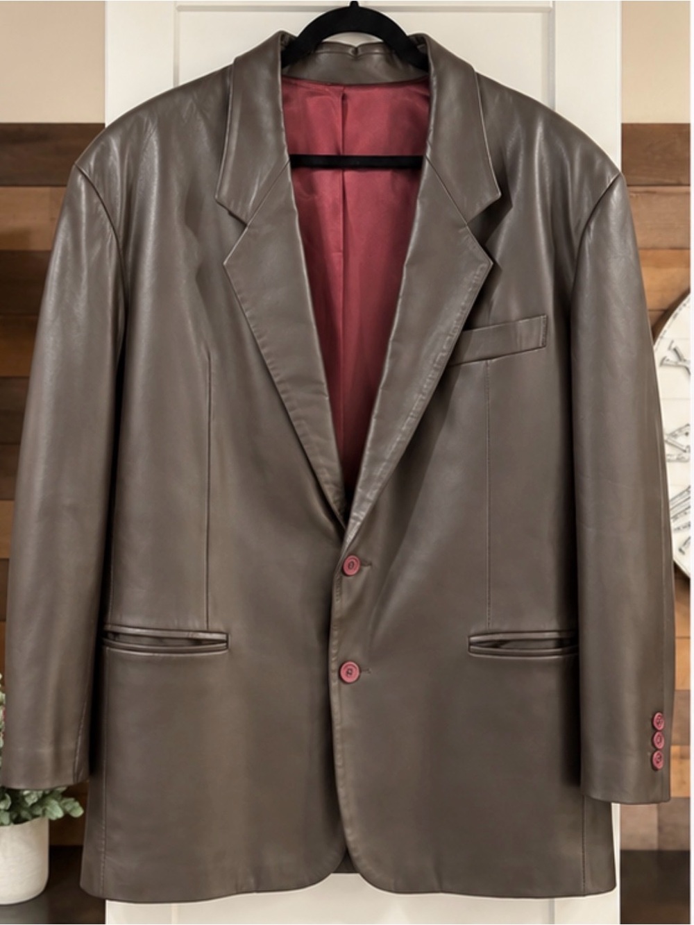 Michael Hoban North Beach Leather Blazer – Men’s 48